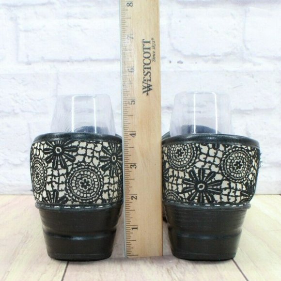 Sanita Multicolor Faux Leather Floral Pattern Slip on Clogs Size 10.5-11 - Picture 6 of 8